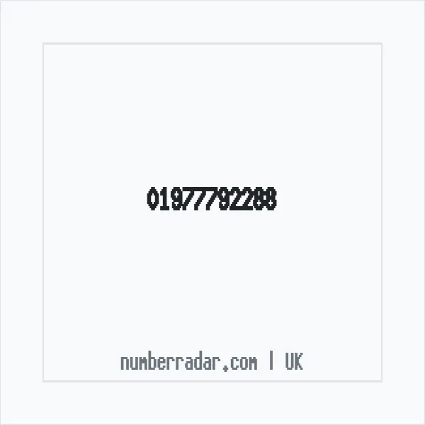 Reverse number check for +44 1977 792288 — who called me?