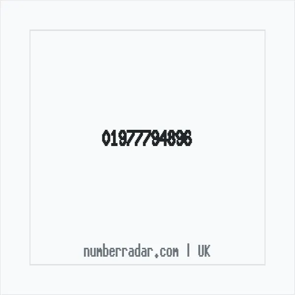 Reverse number check for +44 1977 794896 — who called me?