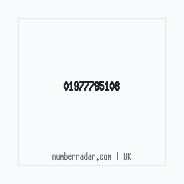 Reverse number check for +44 1977 795108 — who called me?
