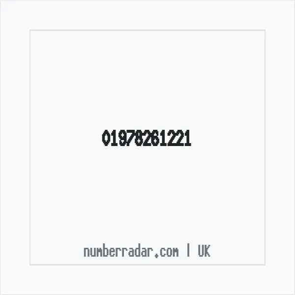 Reverse number check for +44 1978 261221 — who called me?