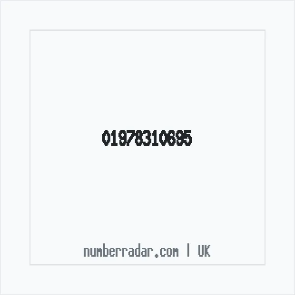 Reverse number check for +44 1978 310695 — who called me?