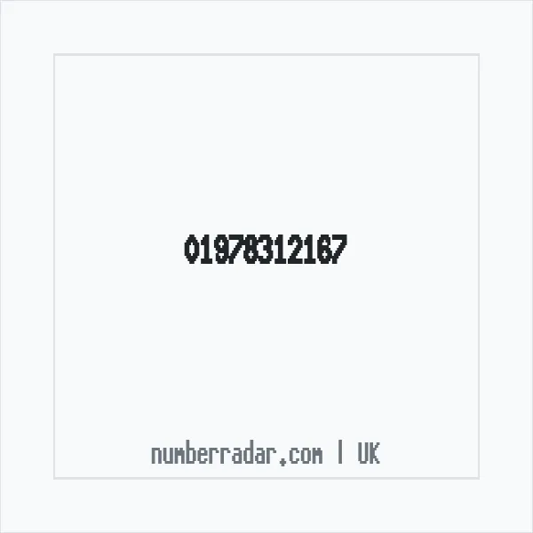Reverse number check for +44 1978 312167 — who called me?