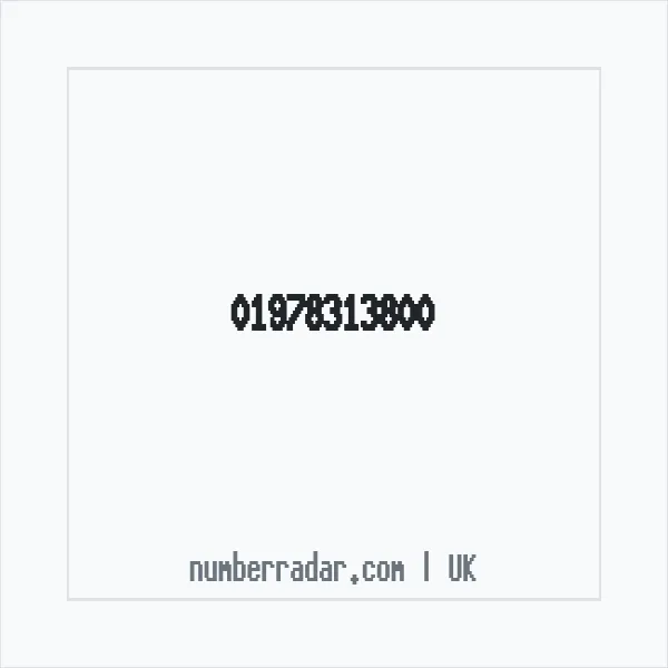Reverse number check for +44 1978 313800 — who called me?