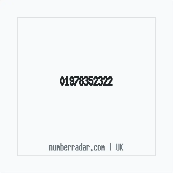 Reverse number check for +44 1978 352322 — who called me?