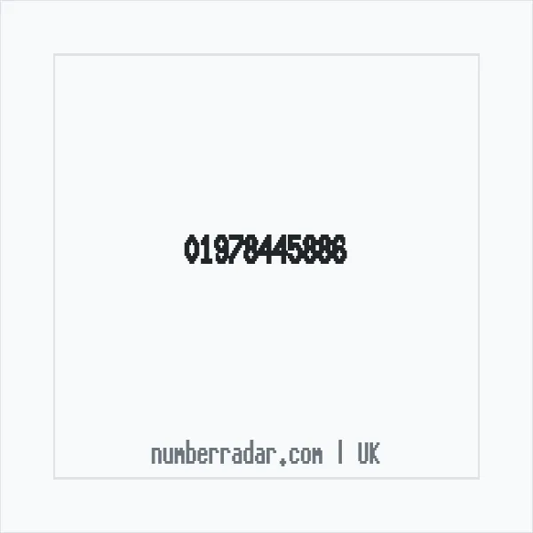 Reverse number check for +44 1978 445886 — who called me?