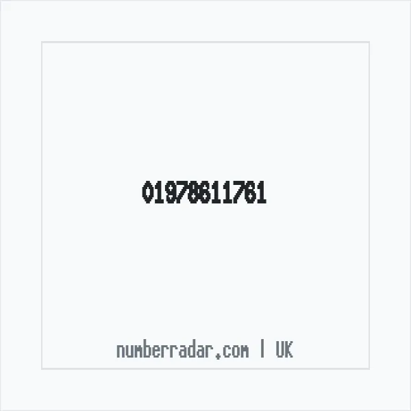Reverse number check for +44 1978 611761 — who called me?