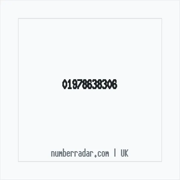 Reverse number check for +44 1978 638306 — who called me?