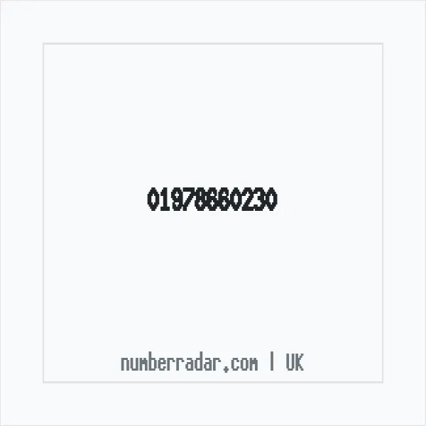 Reverse number check for +44 1978 660230 — who called me?