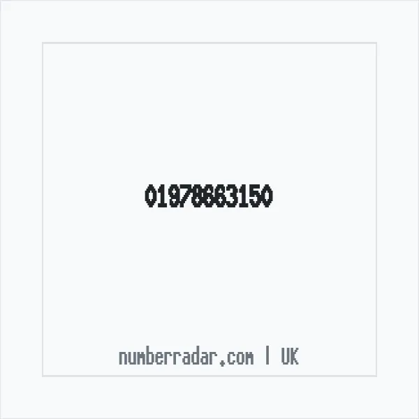 Reverse number check for +44 1978 663150 — who called me?
