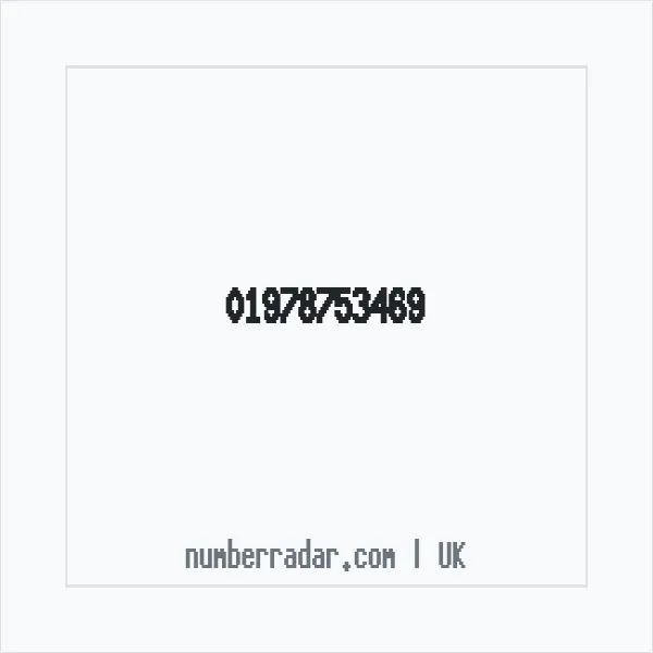 Reverse number check for +44 1978 753469 — who called me?