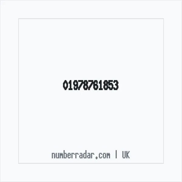 Reverse number check for +44 1978 761853 — who called me?