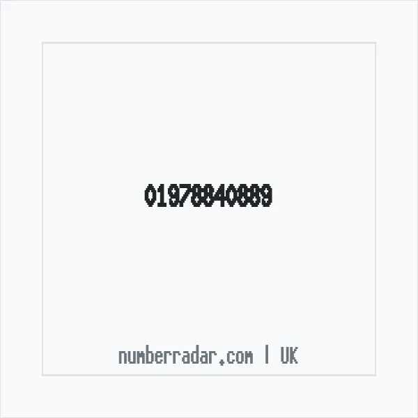 Reverse number check for +44 1978 840889 — who called me?