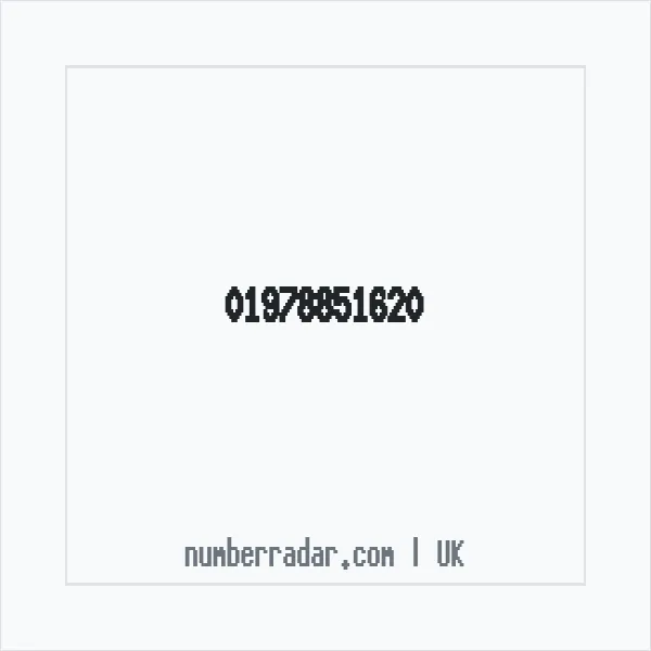 Reverse number check for +44 1978 851620 — who called me?