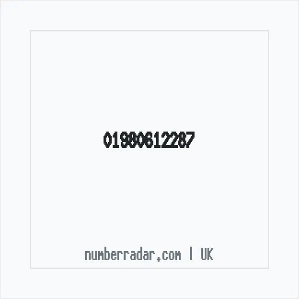 Reverse number check for +44 1980 612287 — who called me?