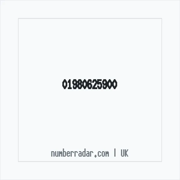 Reverse number check for +44 1980 625900 — who called me?