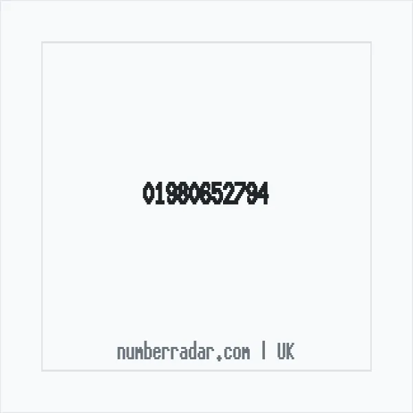 Reverse number check for +44 1980 652794 — who called me?