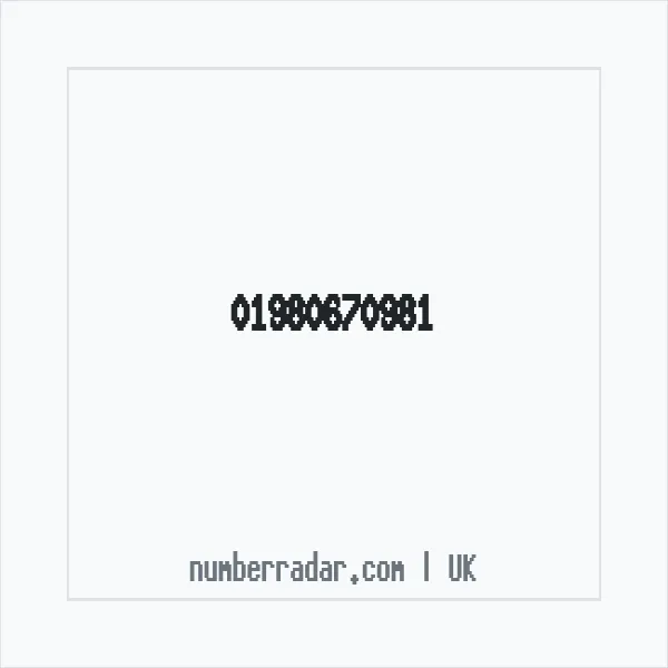 Reverse number check for +44 1980 670981 — who called me?