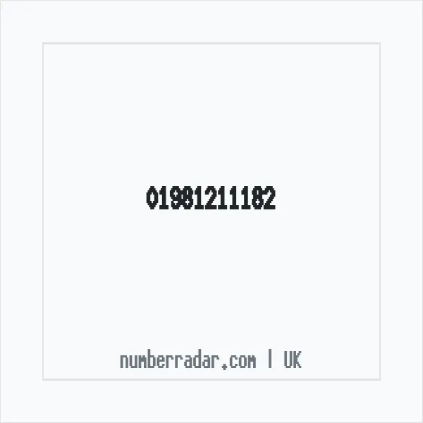 Reverse number check for +44 1981 211182 — who called me?