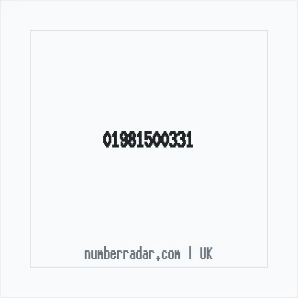 Reverse number check for +44 1981 500331 — who called me?