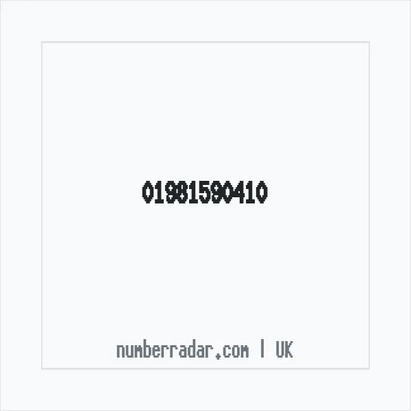 Reverse number check for +44 1981 590410 — who called me?