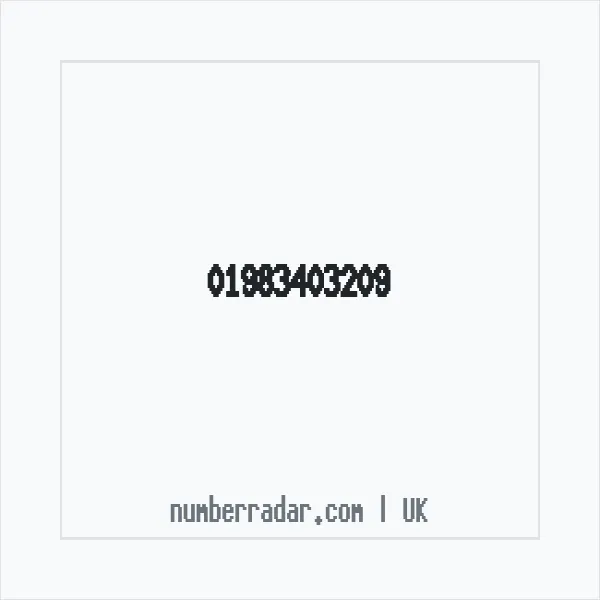 Reverse number check for +44 1983 403209 — who called me?