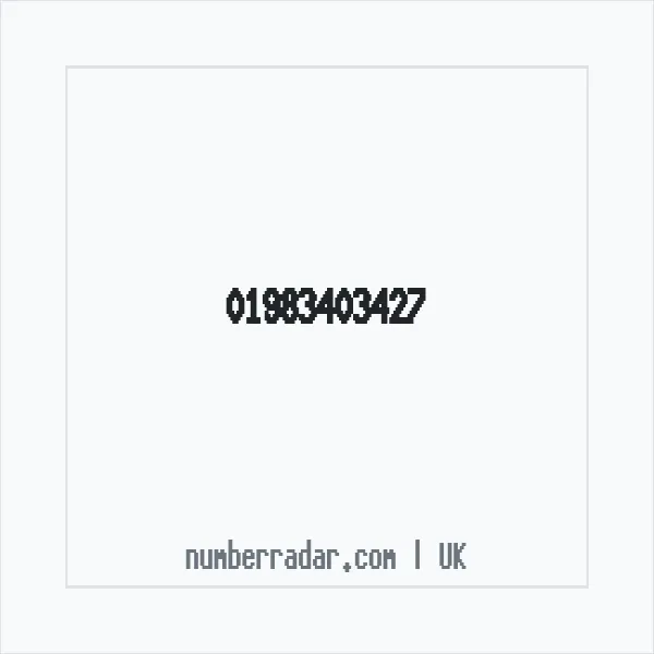 Reverse number check for +44 1983 403427 — who called me?