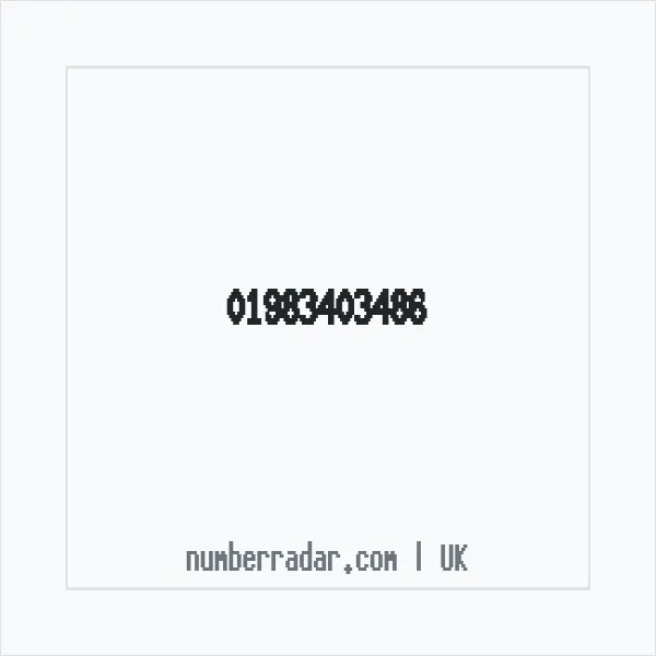 Reverse number check for +44 1983 403486 — who called me?