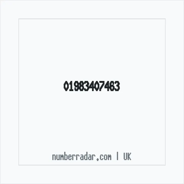 Reverse number check for +44 1983 407463 — who called me?