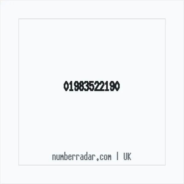 Reverse number check for +44 1983 522190 — who called me?