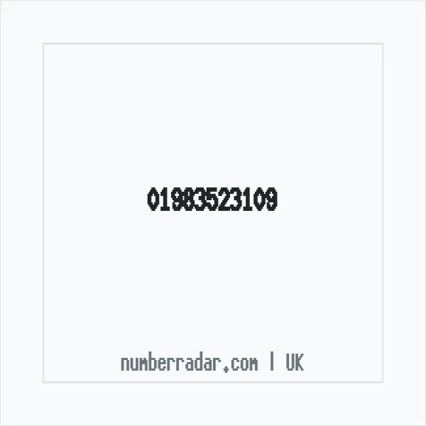 Reverse number check for +44 1983 523109 — who called me?