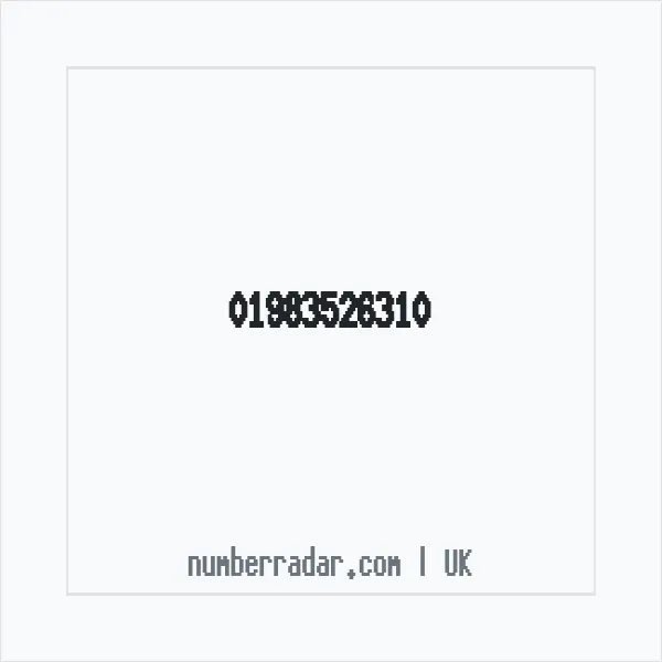 Reverse number check for +44 1983 526310 — who called me?