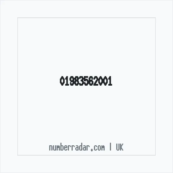 Reverse number check for +44 1983 562001 — who called me?