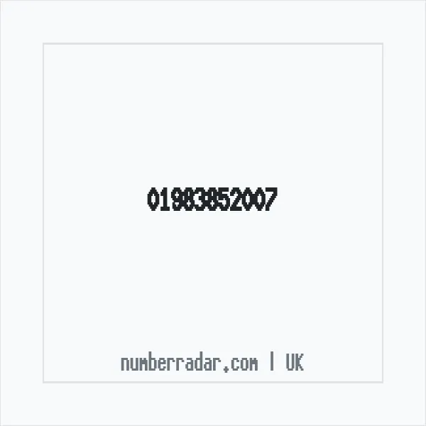 Reverse number check for +44 1983 852007 — who called me?