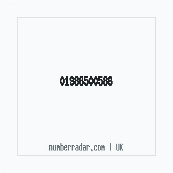 Reverse number check for +44 1986 500586 — who called me?