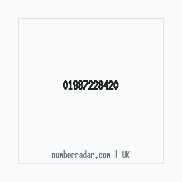 Reverse number check for +44 1987 228420 — who called me?