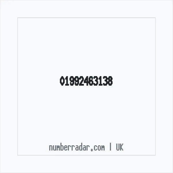 Reverse number check for +44 1992 463138 — who called me?