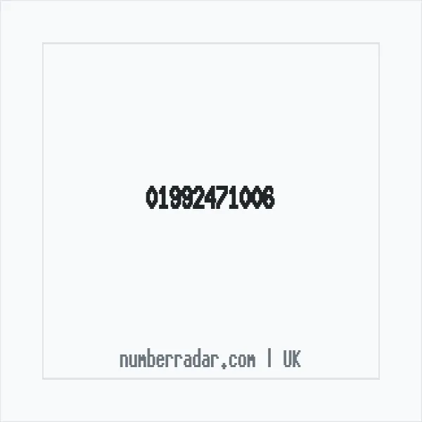 Reverse number check for +44 1992 471006 — who called me?