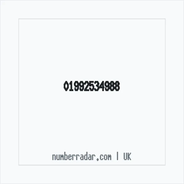 Reverse number check for +44 1992 534988 — who called me?
