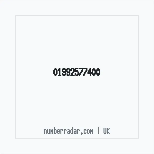 Reverse number check for +44 1992 577400 — who called me?