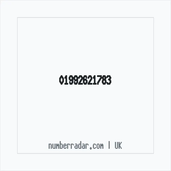 Reverse number check for +44 1992 621783 — who called me?