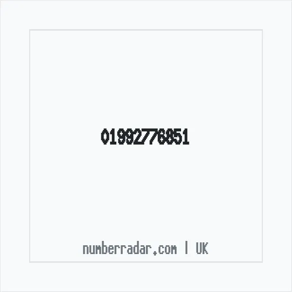 Reverse number check for +44 1992 776851 — who called me?