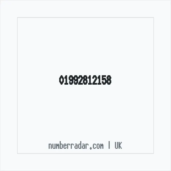 Reverse number check for +44 1992 812158 — who called me?