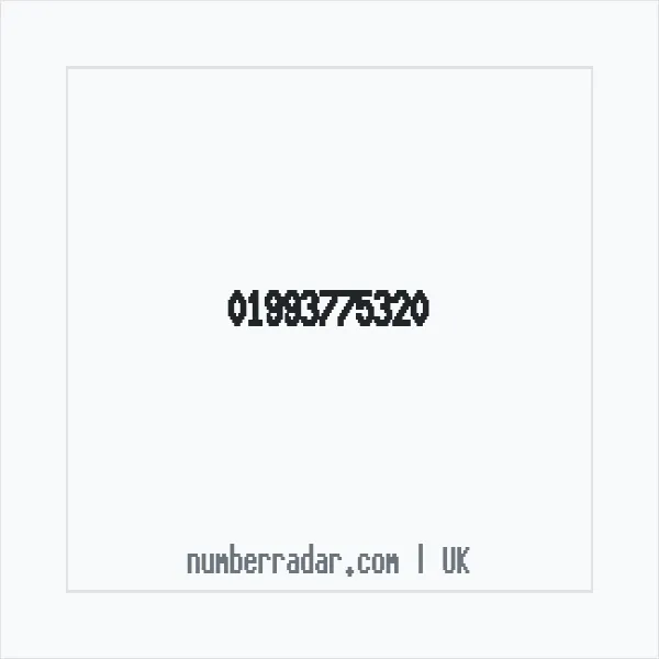 Reverse number check for +44 1993 775320 — who called me?