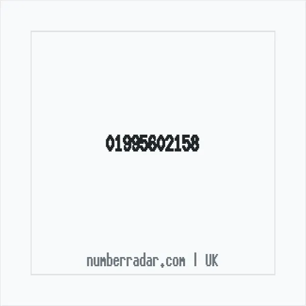Reverse number check for +44 1995 602158 — who called me?