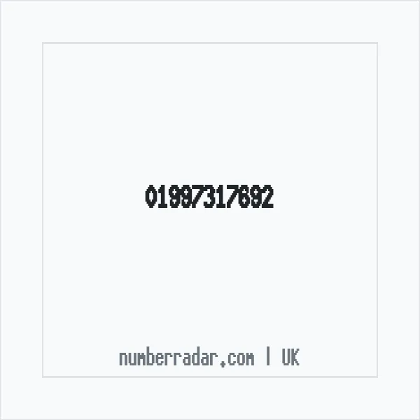 Reverse number check for +44 1997 317692 — who called me?