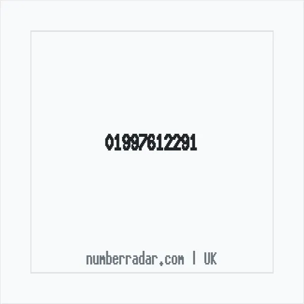 Reverse number check for +44 1997 612291 — who called me?