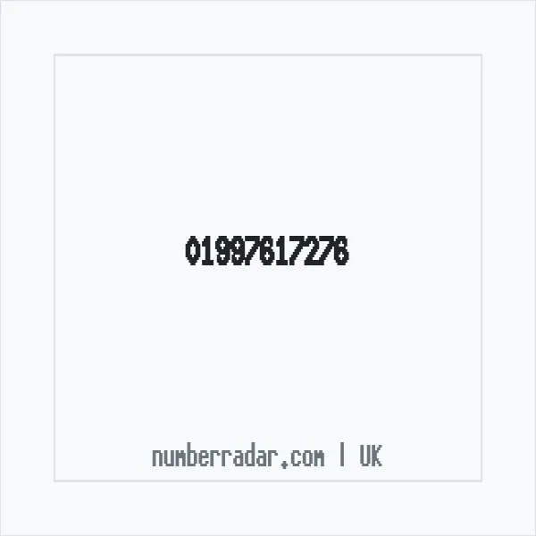 Reverse number check for +44 1997 617276 — who called me?
