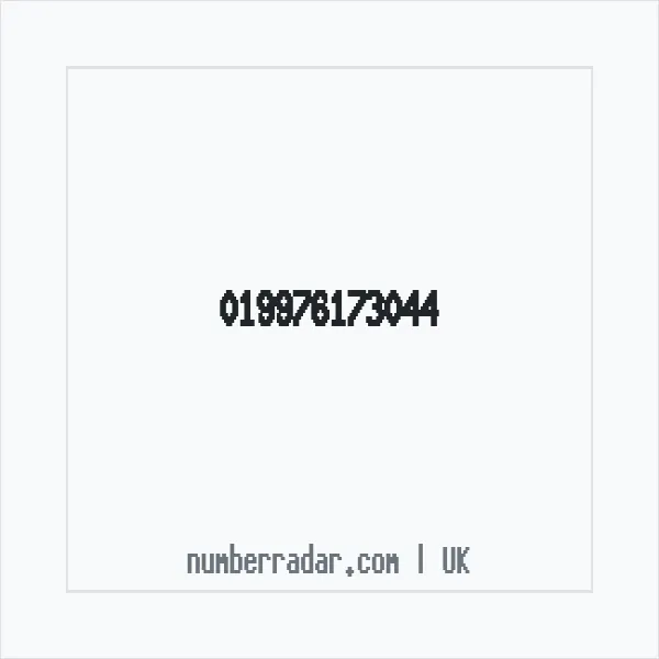 Reverse number check for +44 (1997) 617-304 — who called me?