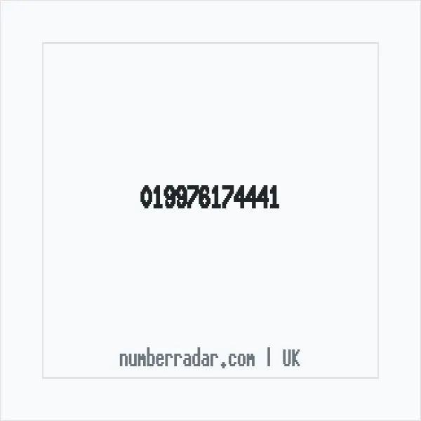 Reverse number check for +44 (1997) 617-444 — who called me?
