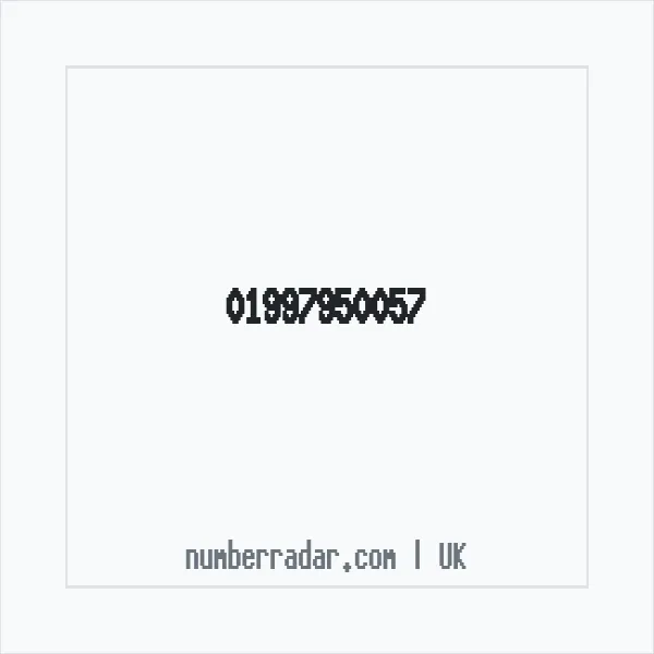 Reverse number check for +44 1997 950057 — who called me?